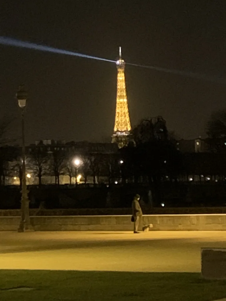 Eiffel Tower at night, Paris