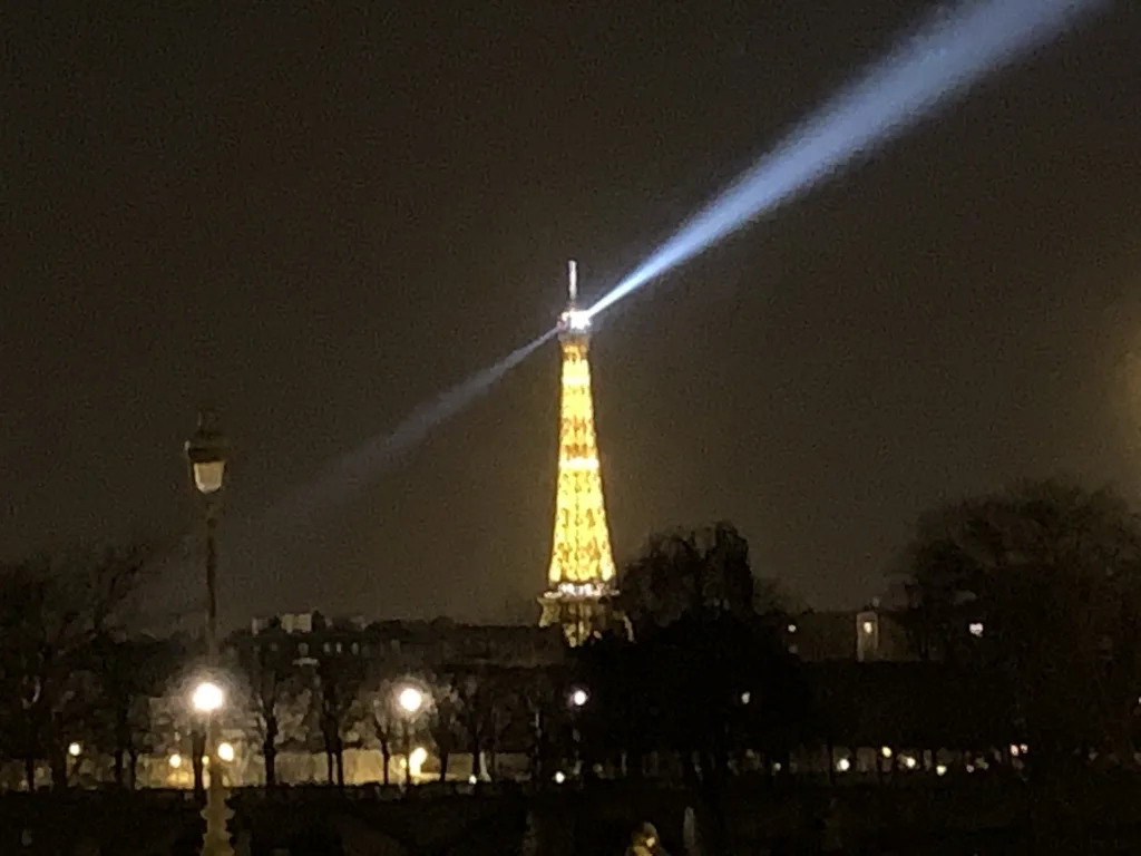 Eiffel Tower at night, Paris