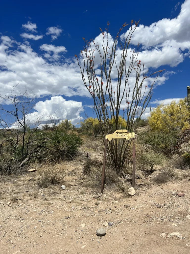 Tangue Verde Falls parking lot